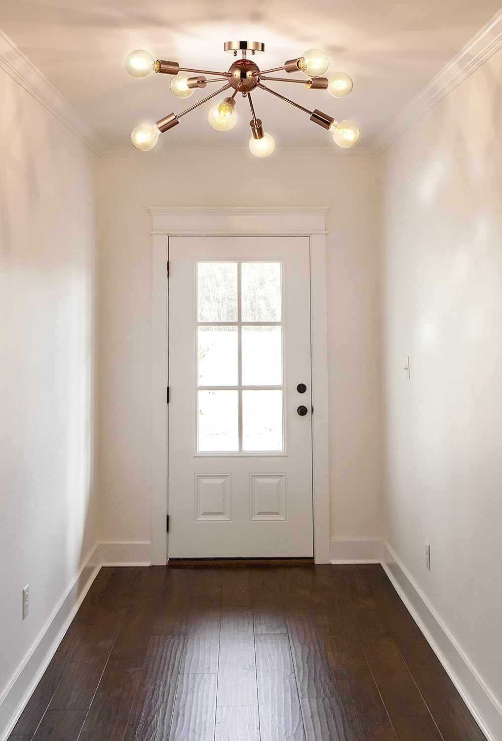 Copper 8-Light LED Flush Mount, Pack of 2 B39276