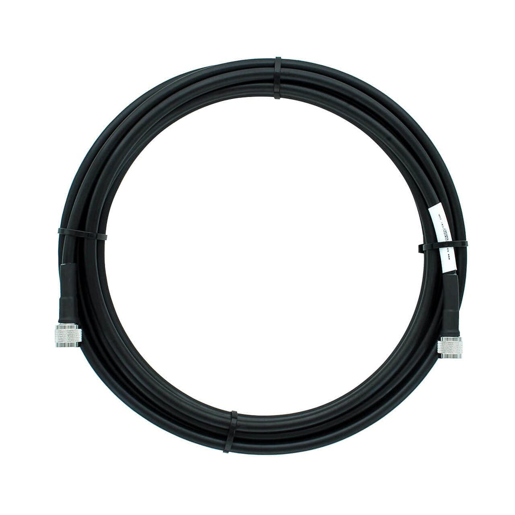 50-ohm N-Male to N-Male Black Coax Cable 60ft L65725