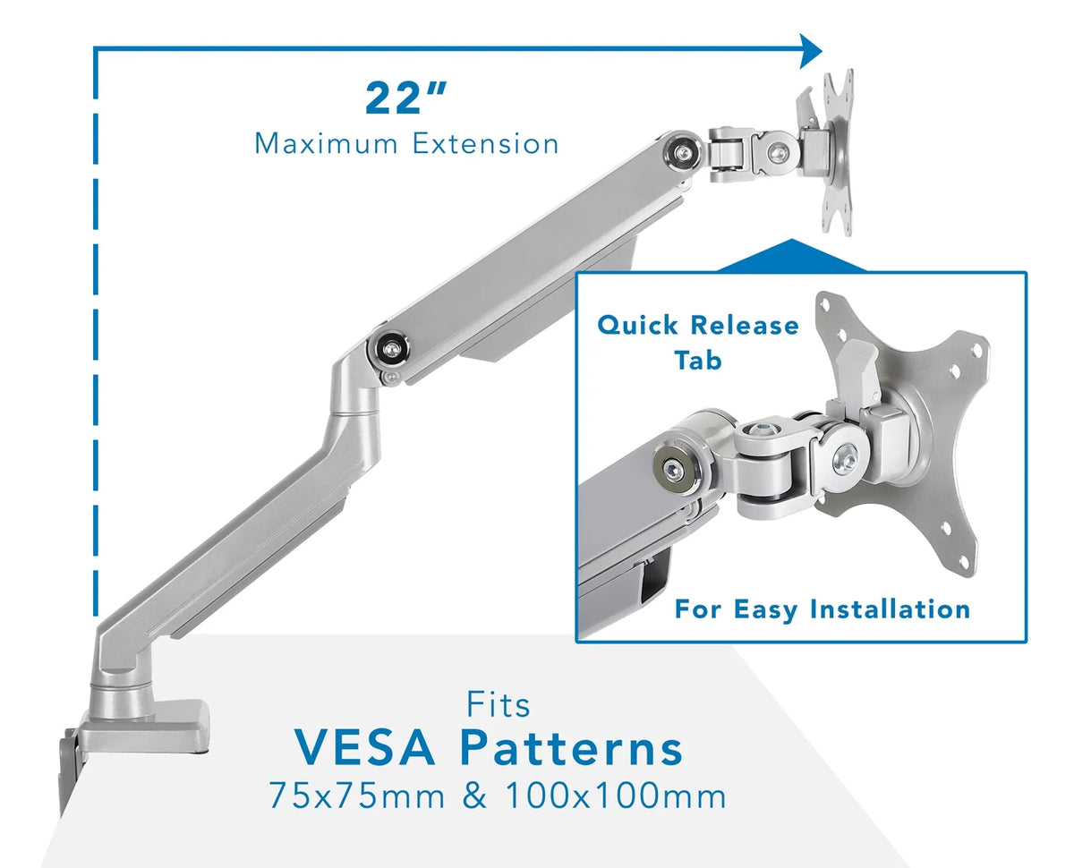 Single Monitor Arm Mount for 24-32 Inch Screens E475351