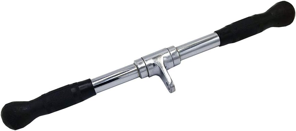 Solid Steel Tricep Press Down Bar with Rubber Handgrips P303885