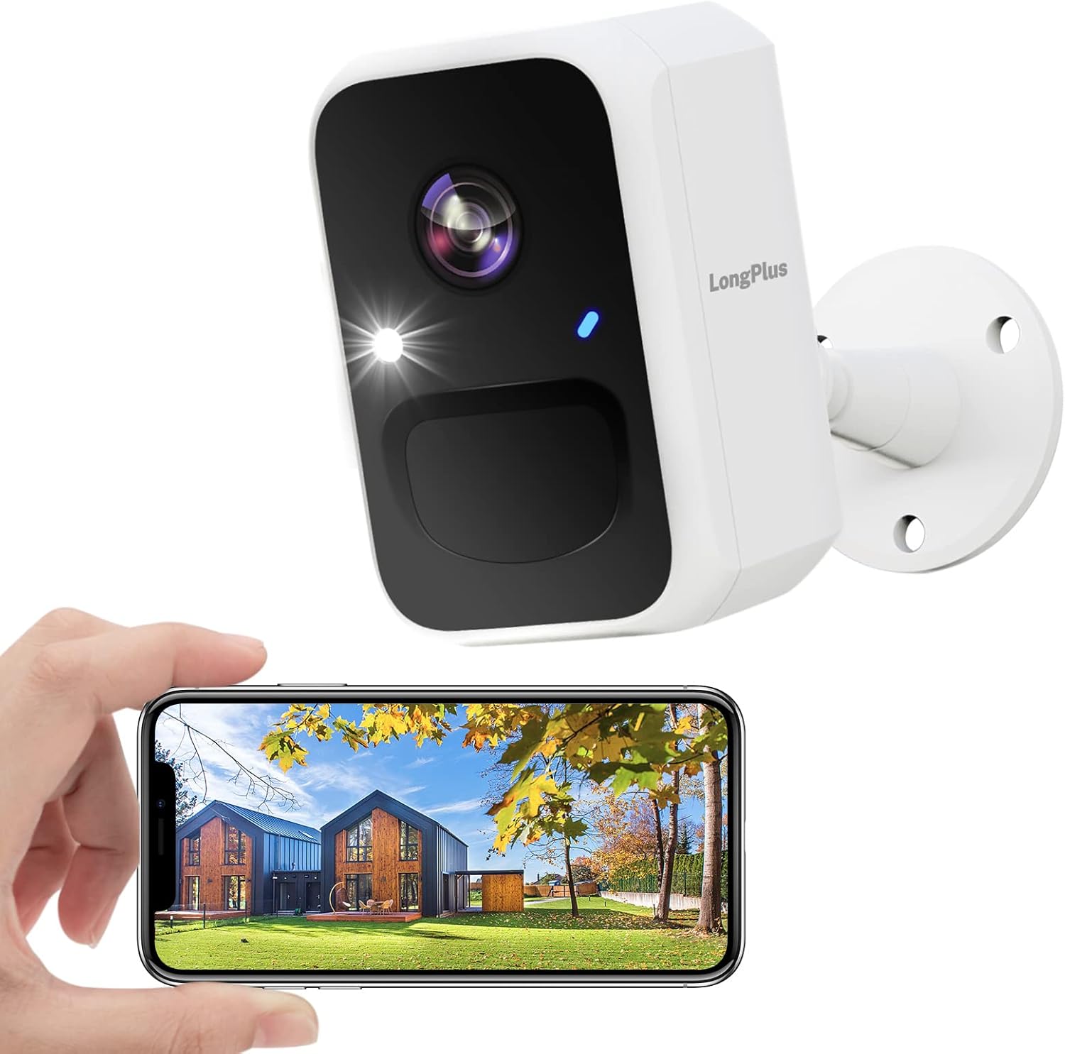 Battery Powered WiFi Security Camera with Color Night Vision F314168