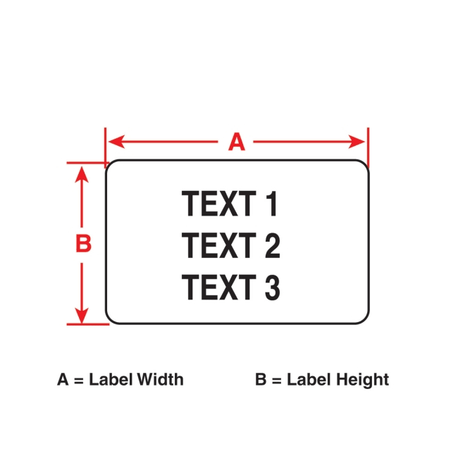 Label Cartridge, 1 in. x 1/4 in. D6237