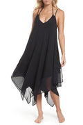 Blue Scarf Dress Swim Cover-Up A270