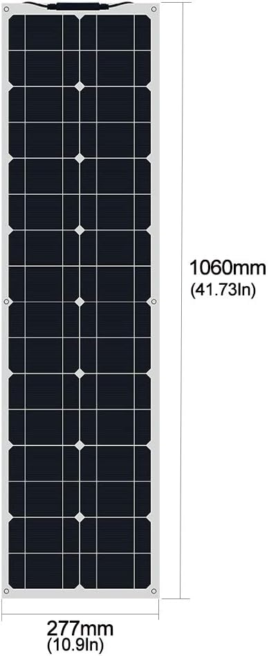 Flexible Monocrystalline 50W Solar Panel Kit with 10A Controller R5270