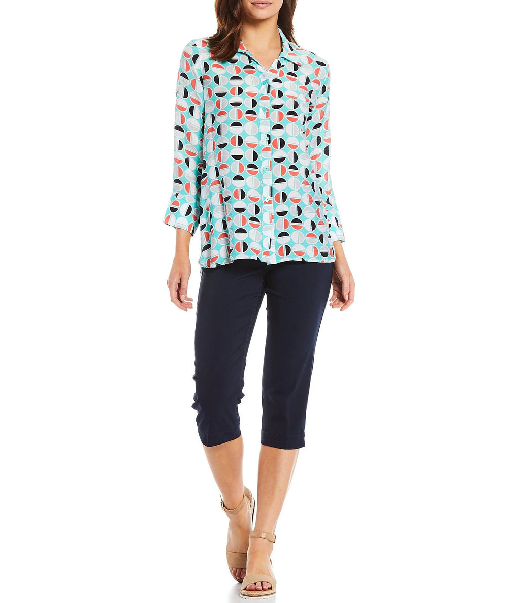 Denim Pull-On Capri Pants K610546