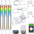 Under Cabinet Lighting Strip Lights White and Multi Color Dimmable 3 Lights Bar kit Pack of 2 J19466