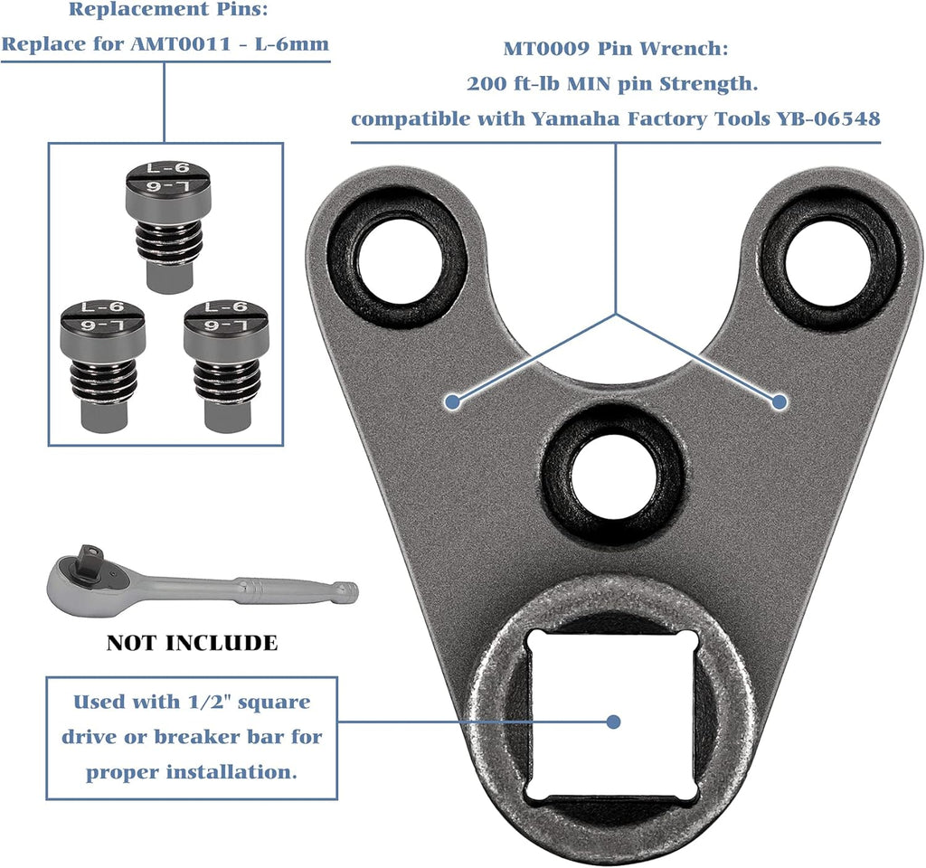 35mm x 6mm Outboard Trim/Tilt Pin Wrench Tools Pack of 2 Z32222