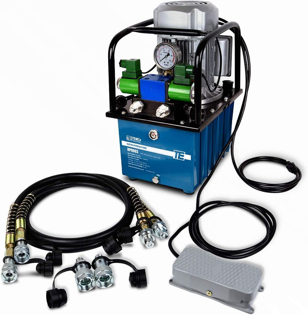 Manual Hand Hydraulic Power Pack Pump 2 Stage 10k psi 122 Cubic in Capacity N6272