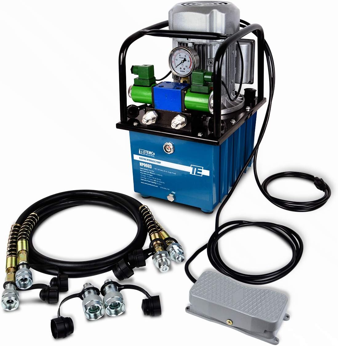 Manual Hand Hydraulic Power Pack Pump 2 Stage 10k psi 122 Cubic in Capacity N6272