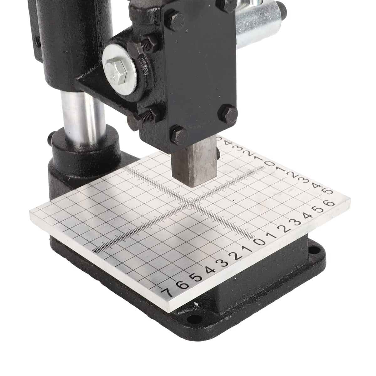 Leather Hole Puncher with Aluminum Plate with Scale Table J6302