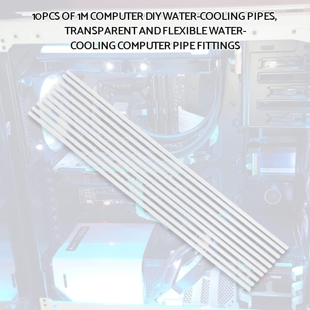 Transparent 10pcs PETG Water Cooling Tube C736