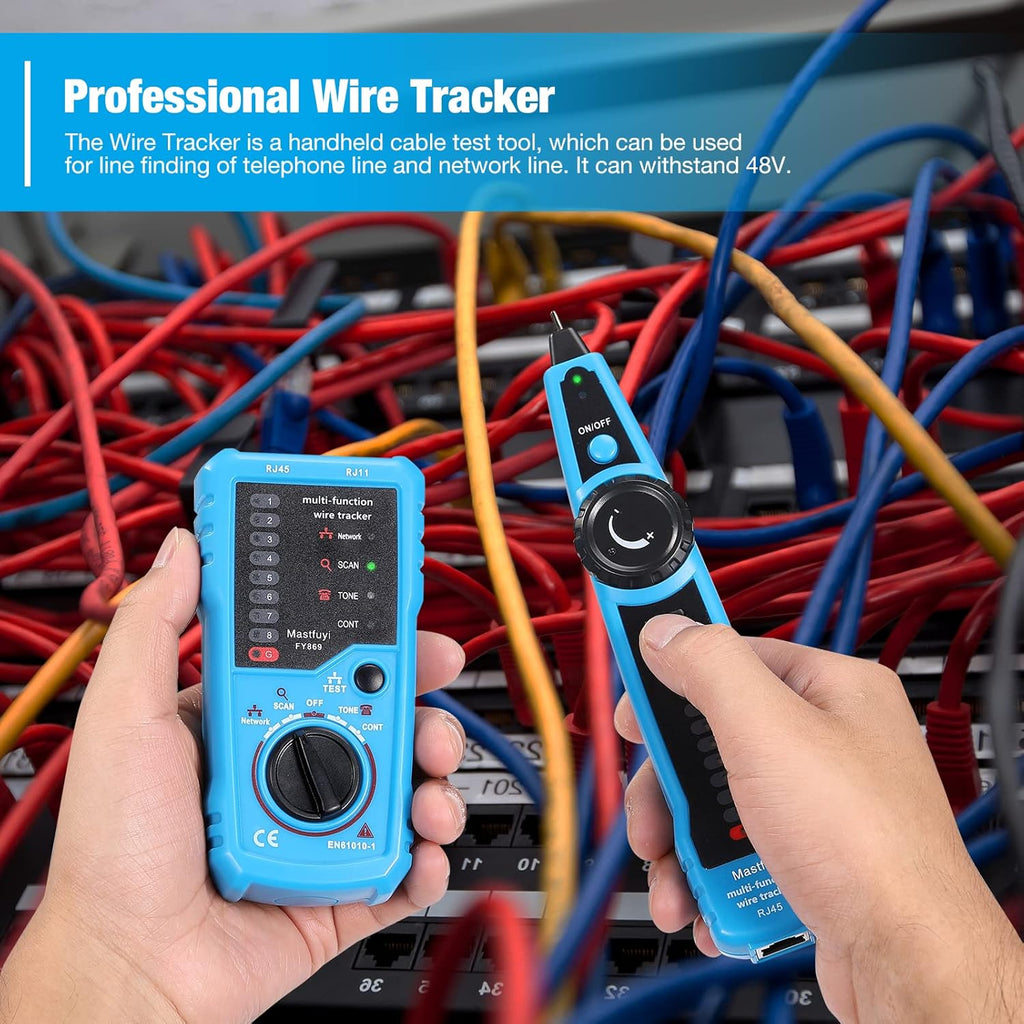 RJ11 RJ45 Network Cable Tester with Probe and Carrying Bag G32370