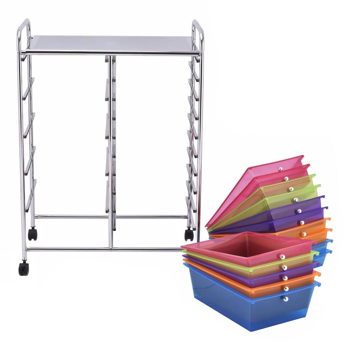 15 Drawers Rolling Storage Cart Organizer J152553