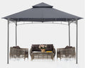 Khaki 8X 8 Outdoor Gazebo L9460
