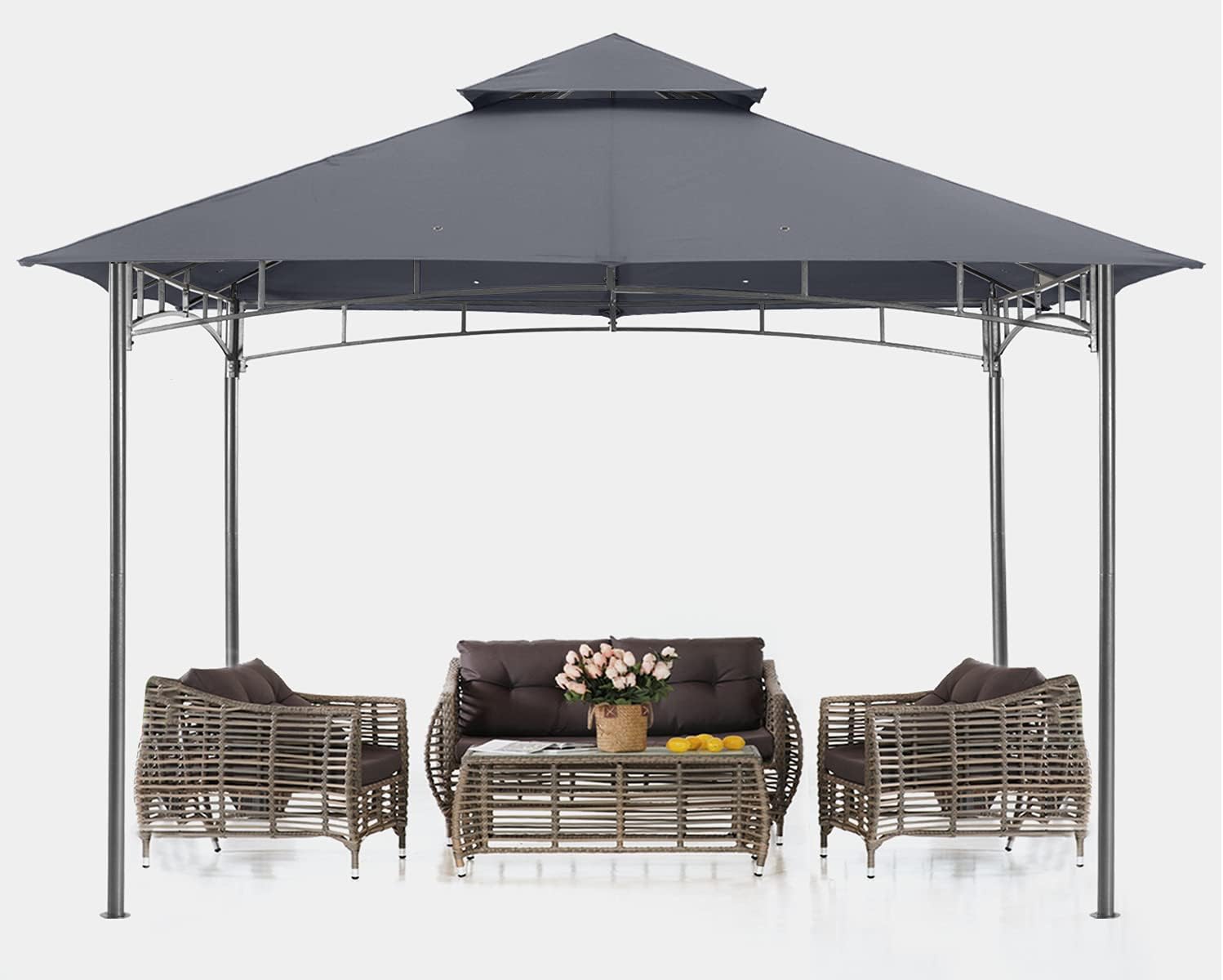 Khaki 8X 8 Outdoor Gazebo L9460
