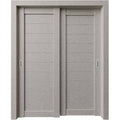 Beige Concrete Bypass Interior Door P1344