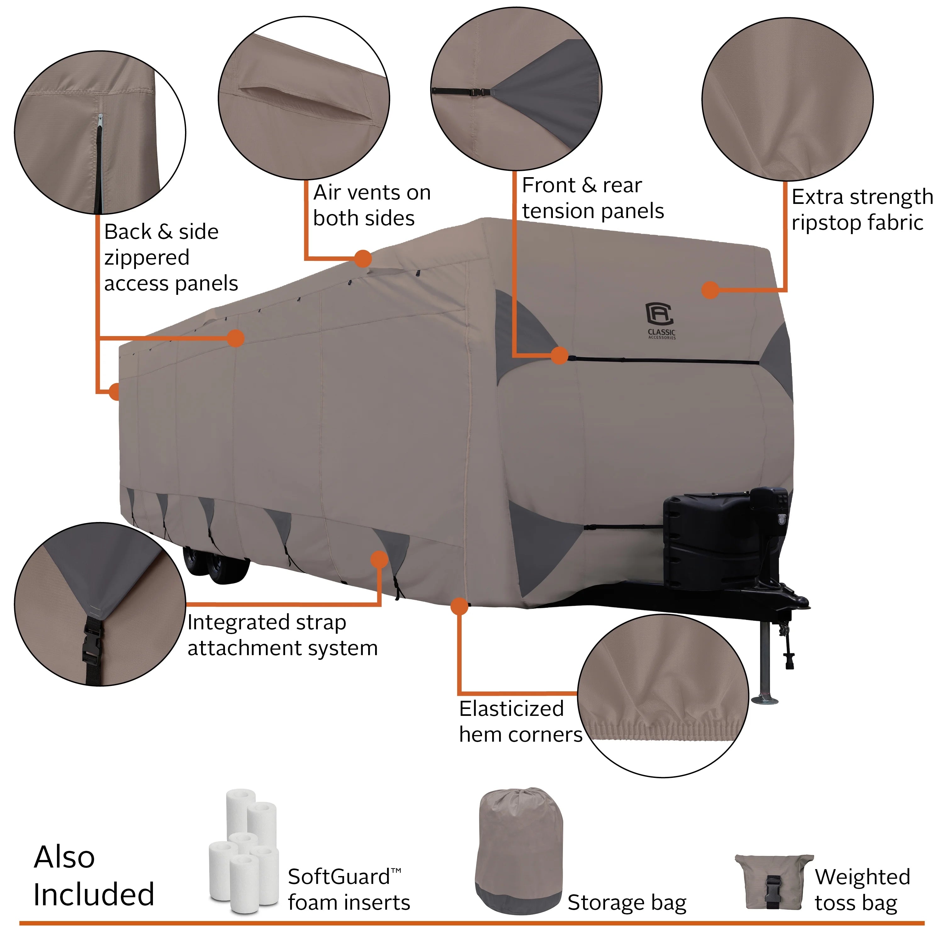 Travel Trailer Cover, 24-27 ft T84387