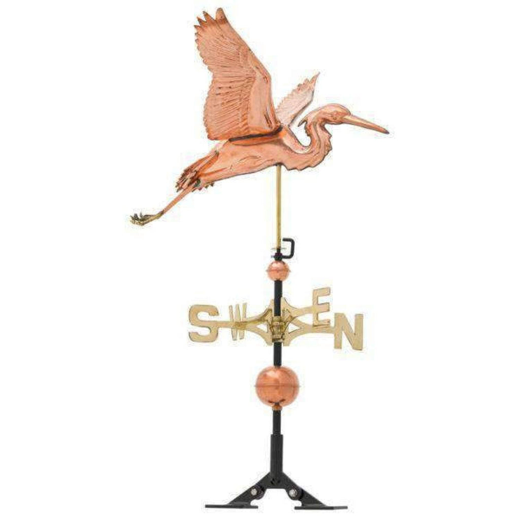 Verdigris Copper Heron Weathervane Y128913