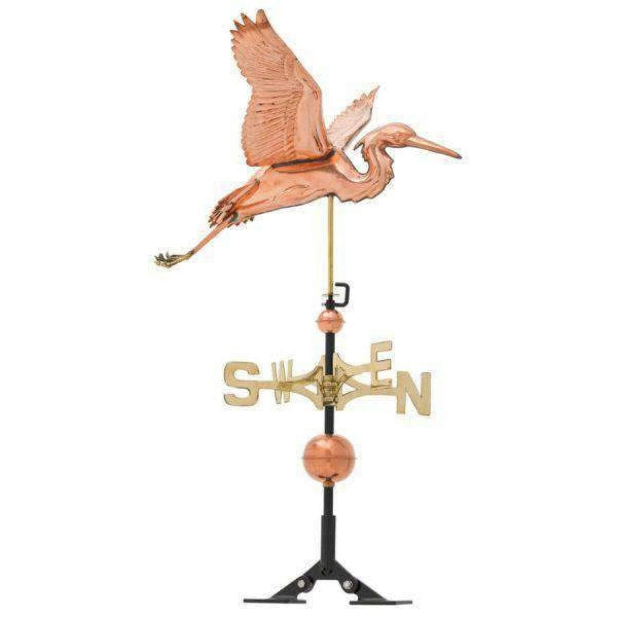 Verdigris Copper Heron Weathervane Y128913