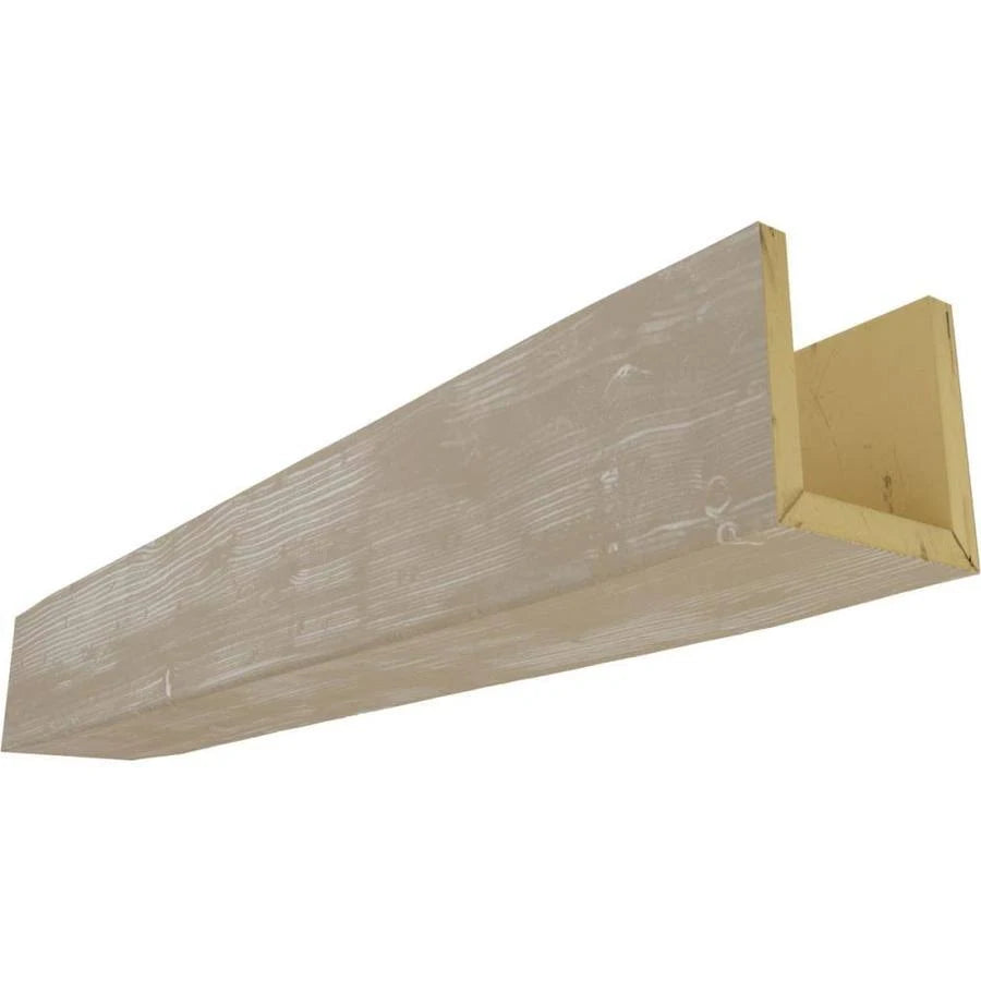 White 3-Sided Faux Wood Ceiling Beam H60091