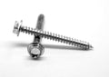 3/8-12 x 3/4 Sheet Metal Screw Hex Washer Head Type AB Low Carbon Steel Zinc Plated N6803