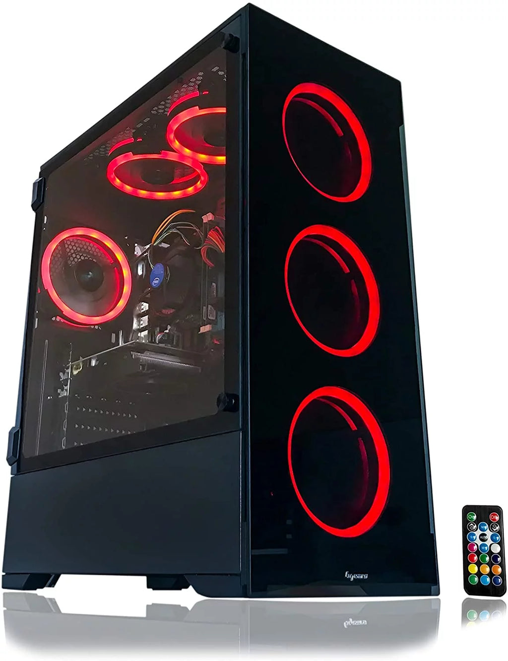 Gaming PC Desktop Computer Intel 3.70GHZ 16GB Ram 512GB SSD RX 580 8GB WINDOWS 11 RGB W32431