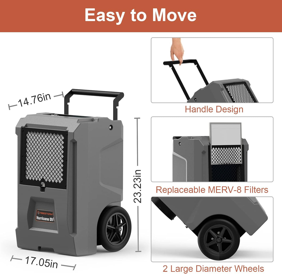 110 Pints Commercial Dehumidifier with Pump J214222