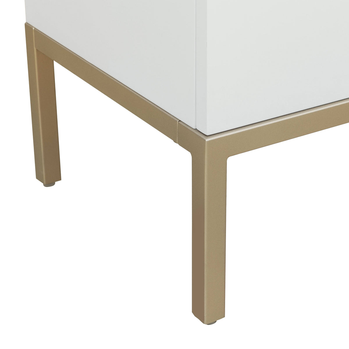 White and Gold Door Cabinet Z8864