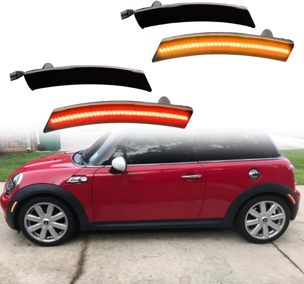 Smoked Lens Amber/Red Full LED Side Marker Light Kit Pack of 2 O812073