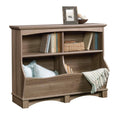 4-Shelf Bin Bookcase, Salt Oak Q200