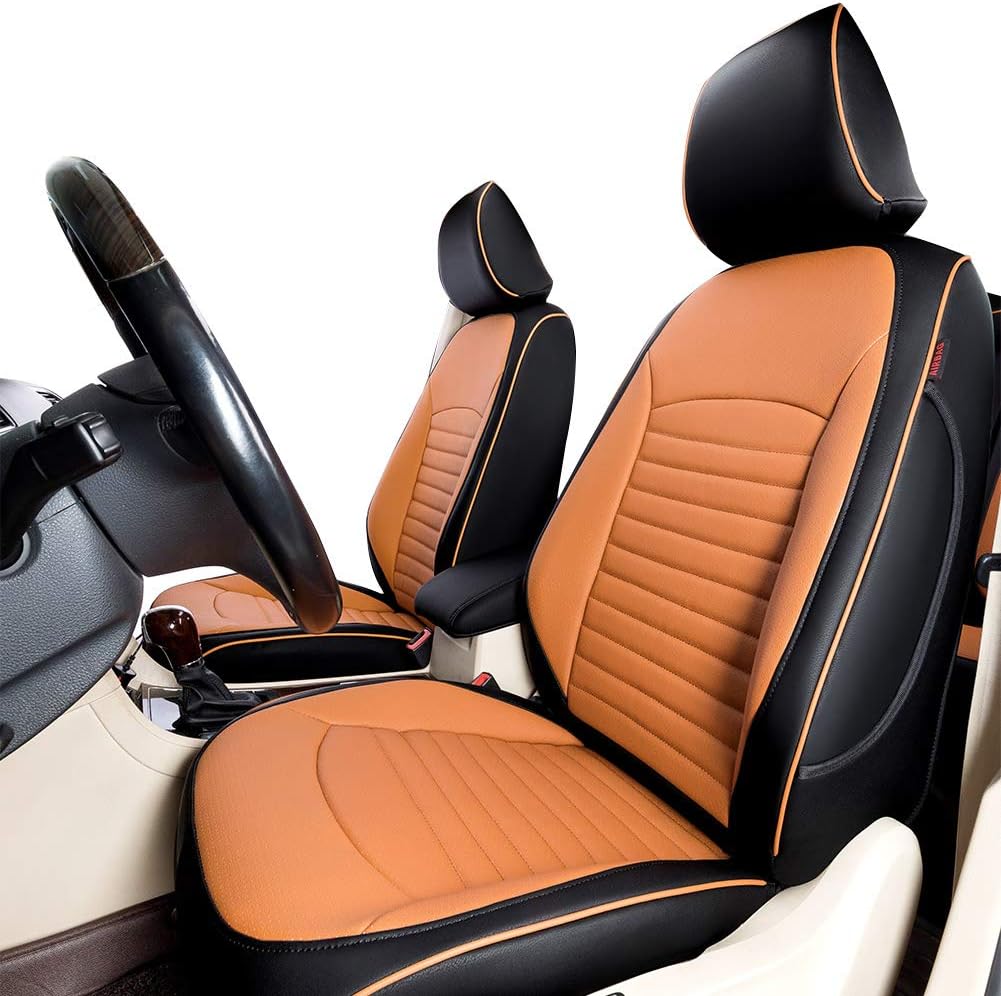 Beige Leatherette Car Seat Covers for Nissan Rogue 2014-2020 Q8841