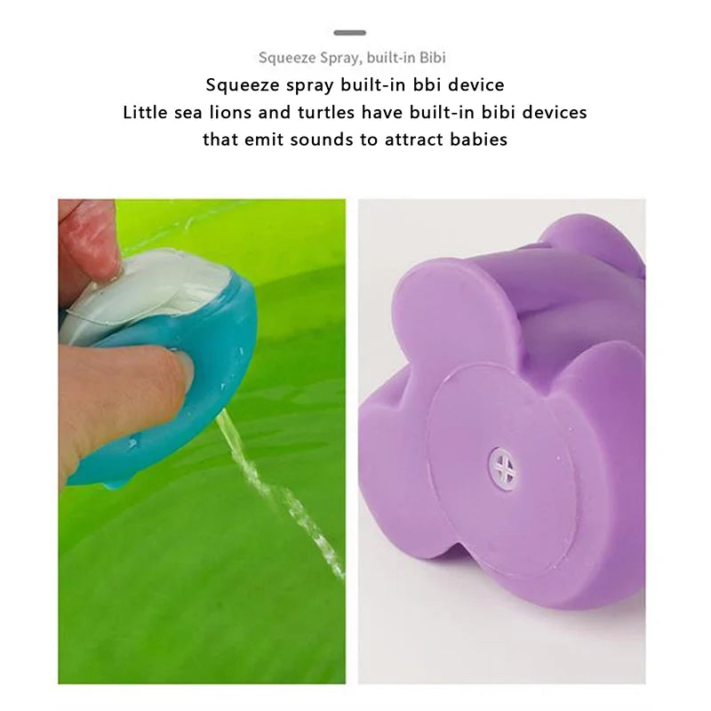 Color Changing Floating Baby Bath Toys with Mermaid Net N63615