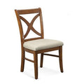 White Textured Performance Cross Back Side Chair K31521