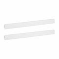 Bright White Convertible Bed Rail L305