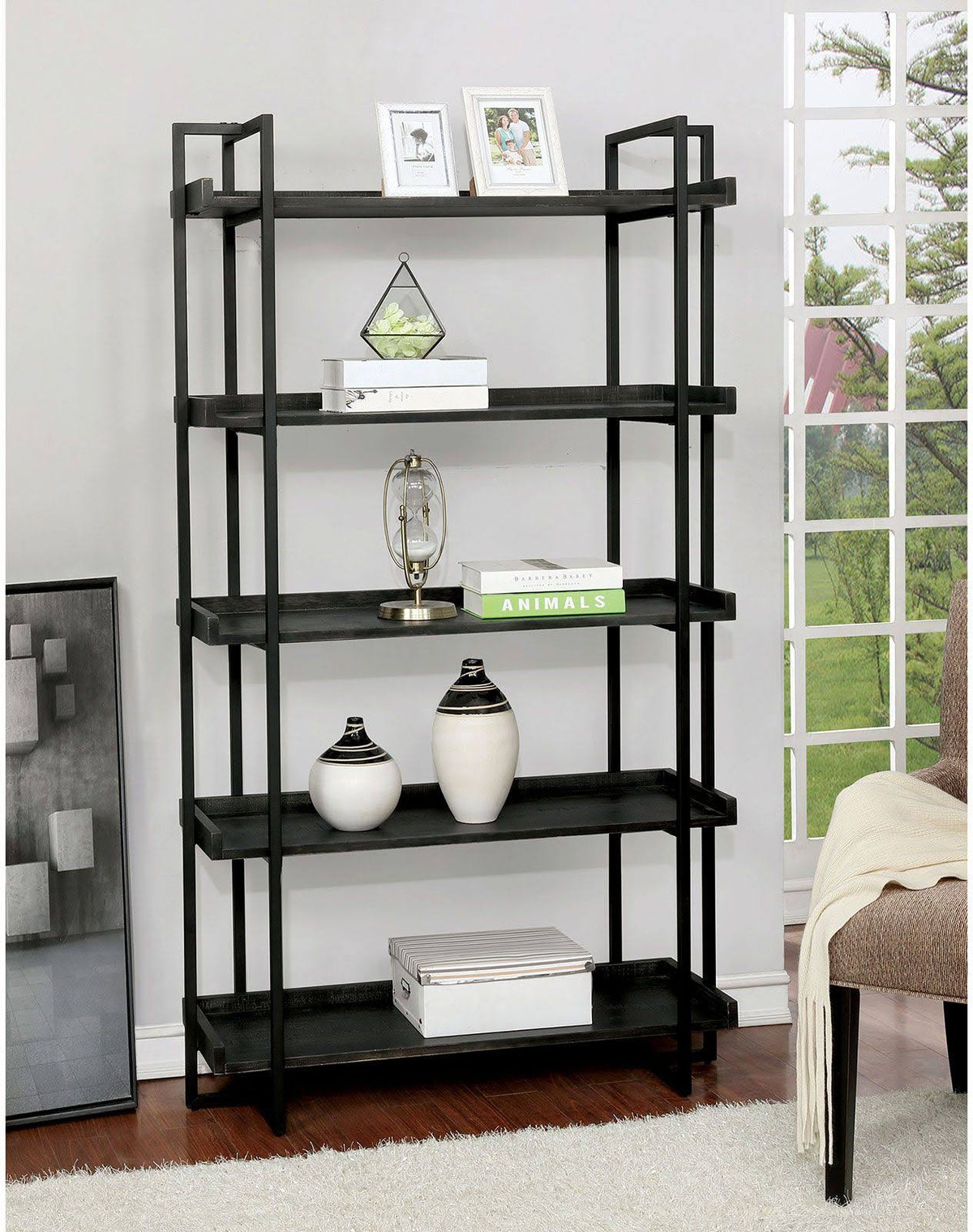 Black Ladder Shelf S80143