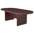 Mahogany Racetrack Conference Table with Power Data Grommet G3627