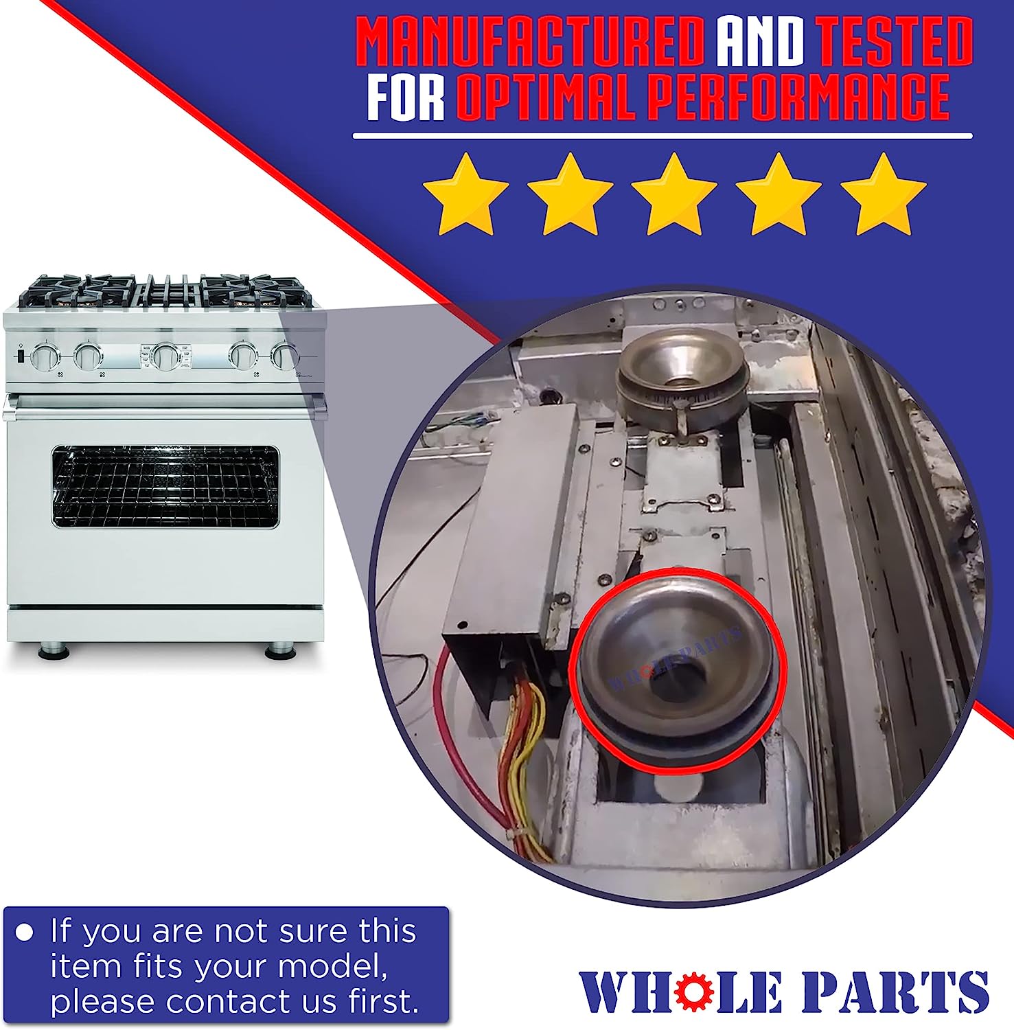 Top Front Burner Assembly W630