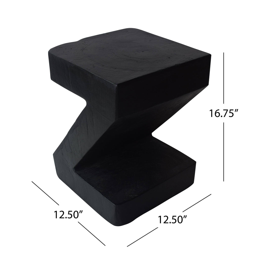 16 in. Light Gray Concrete Accent Table N12344