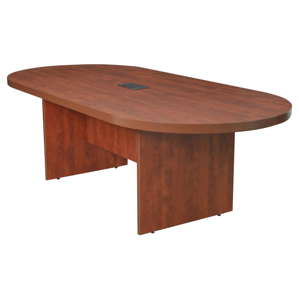 Mahogany Racetrack Conference Table with Power Data Grommet G3627