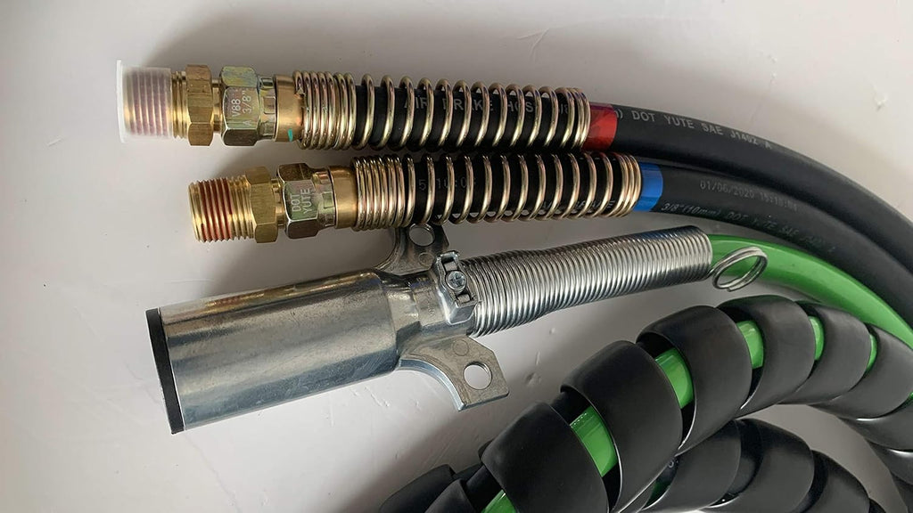 12 Ft 3-in-One Rubber Wrap Set Air Hose Electrical Cable Wrap J602