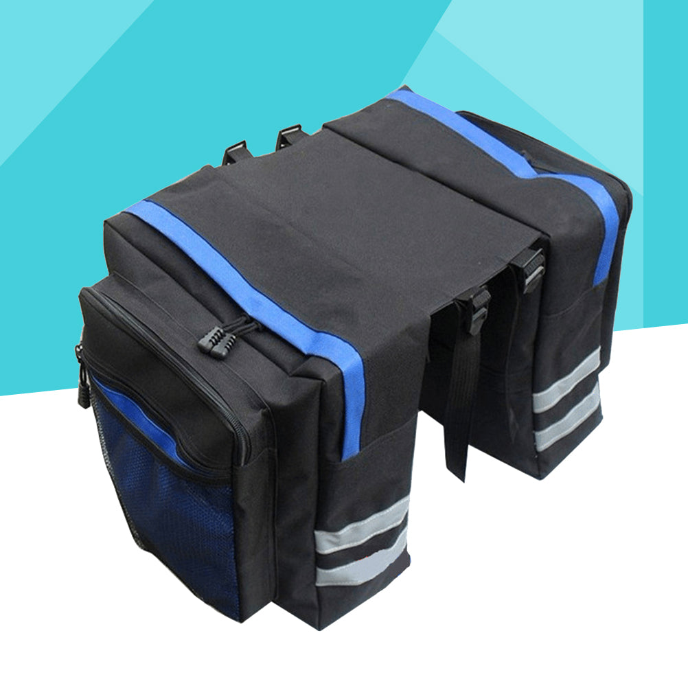 Blue Waterproof Cycling Rear Seat Bag Pannier L305