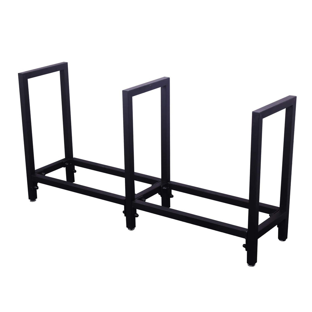 Black Steel Firewood Log Rack B708715