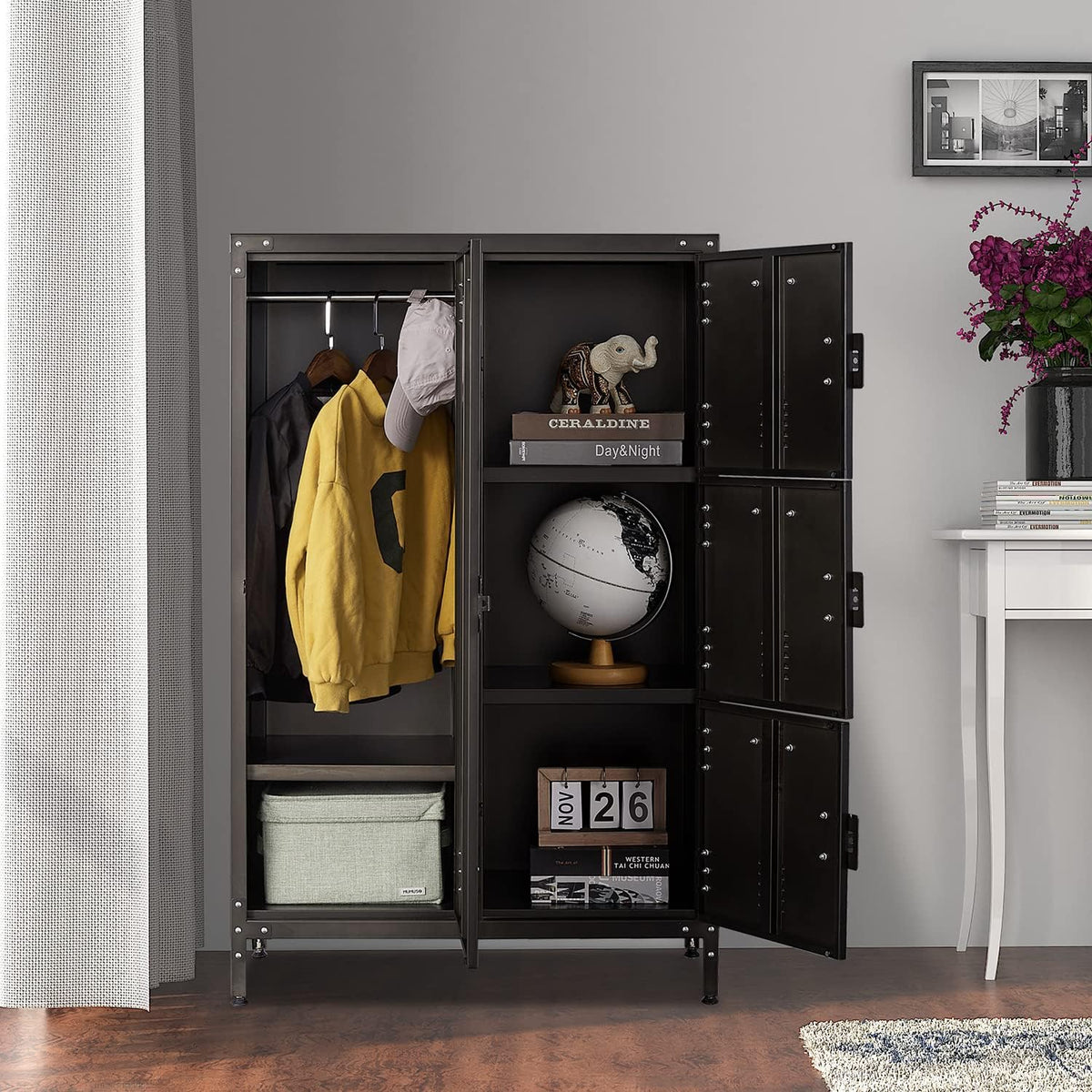 4 Doors Steel Metal Storage Locker Cabinet D167