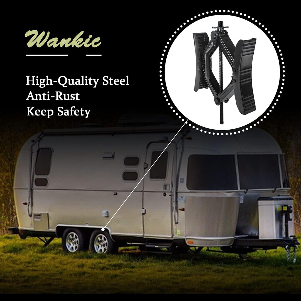 X Shaped Wheel Chock Stabilizers for RV Travel Trailer, Scissor 2 Sets with Accessories Pack of 2 R3438