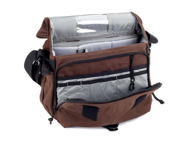Waxed Canvas Chocolate Brown Camera Bag H69151
