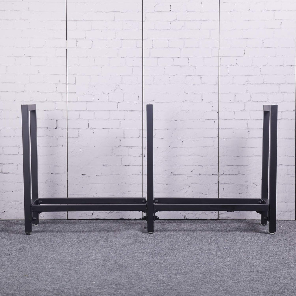 Black Steel Firewood Log Rack B708715