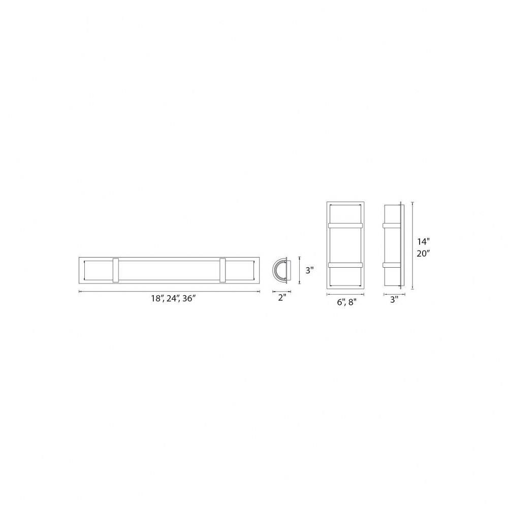 Chrome 36-Inch LED Bath Light Q12167