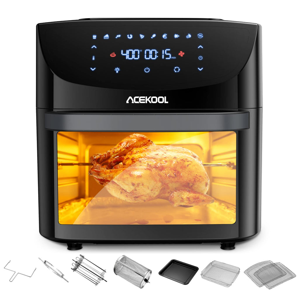 20 Quart 10-in-1 Digital Convection Air Fryer Toaster Oven Combo with Rotating Basket I919