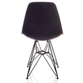 Carbon Gray Mid-Century Modern Dining Accent Side Chair with Black Steel Leg (Set of 2) I499588