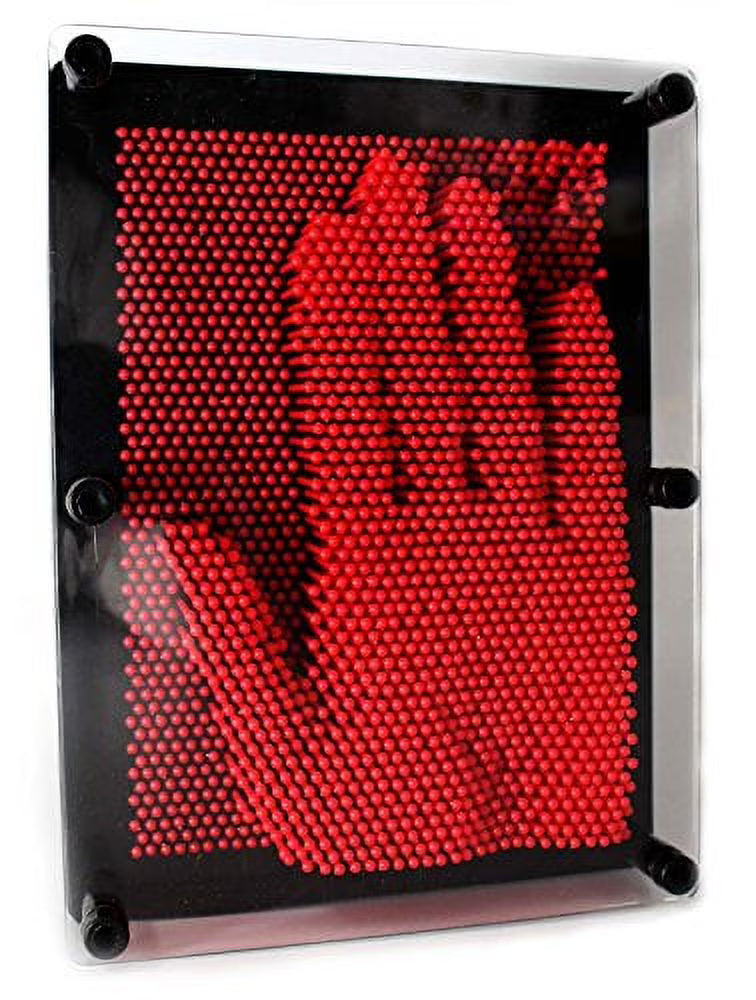 3D Pin Art Sculpture Toy (6" x 8" Red) T72941